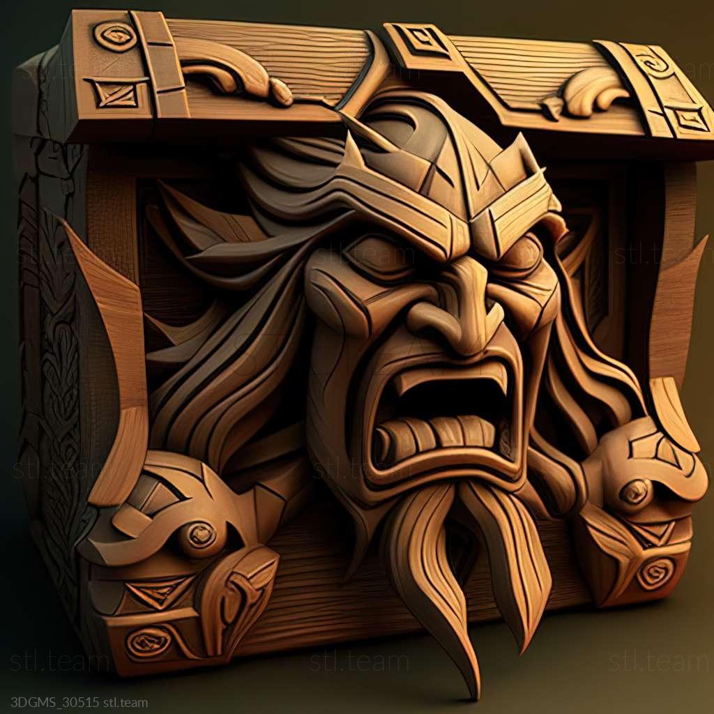 Битва Warcraft III Chegame, Игры 3D модель для ЧПУ: STL / MAX (obj)